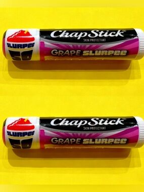 2 Rare ChapStick GRAPE SLURPEE Lip Balms Limited Edition VHTF